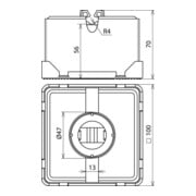 DEHN Support de câble de toiture FB pour toits plats 253 015-4