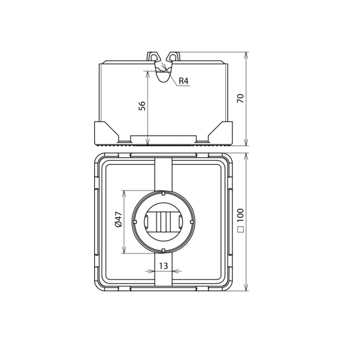 DEHN Support de câble de toiture FB pour toits plats 253 015