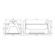 DEHN Support de câble de toiture FB2 pour toits plats DLH 8LO141X86X70