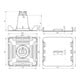 DEHN Support de câble de toiture KF pour bande d'étanchéité DLHKF8LODBS#253030
