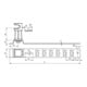 DEHN Support de câble de toiture UNIsnap NIRO/K-brun DLHUS8H36L335BRV2A