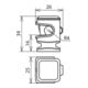 DEHN Support de câble gris H 16 mm pour Rd 8 mm avec M6 LH DS 8 H16 IGM6 GR