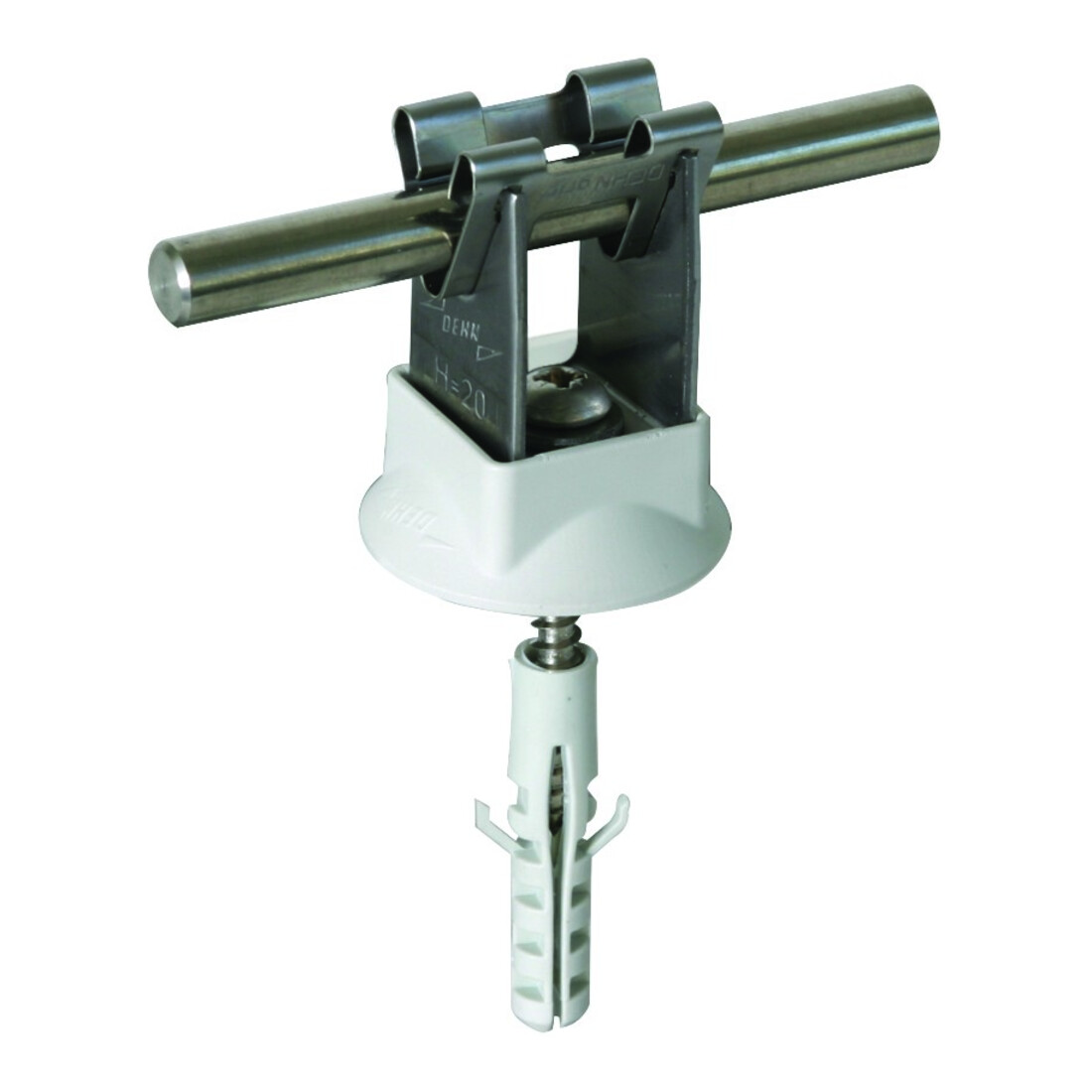 DEHN Support de câble NIRO pour Rd 8 mm H 20 mm LHDG8H20HS5X#207109
