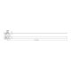 DEHN Support de câble pour Rd 6-8mm NIRO LH6.8SB50.120SPSM8V2