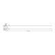 DEHN Support de câble pour Rd 6-8mm NIRO LH6.8SB50.120SPSM8V2