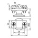 DEHN Support de câble pour Rd 7-10 mm, acier/galvanisé LHZS7.10IGM8STTZNZG