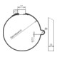 DEHN Support de câble pour Rd 8 mm NIRO LH 8 SB80.100 SCGV2A