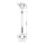 DEHN Support de câble pour rond 7-10 mm acier/galvanisé LHZS7.10ABD10#273742-4