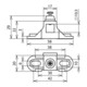DEHN Support de rail K-gris SB PAS RK