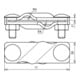 DEHN SV-Serre-câble NIRO pour Rd 7-10/10mm SVK 7.10 7.10FL30V4A