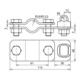 DEHN TE-Anschlussschelle St/tZn f. D 20mm ASTE20KSV710STTZN