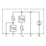 DEHN Überspannungs-Ableiter Typ 2 DEHNcord 3P DCOR L 275 SO IP-5
