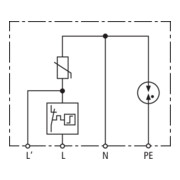 DEHN Überspannungsableiter Typ 2 DEHNcord, 2-p. DCOR L 2P 275 SO IP-5