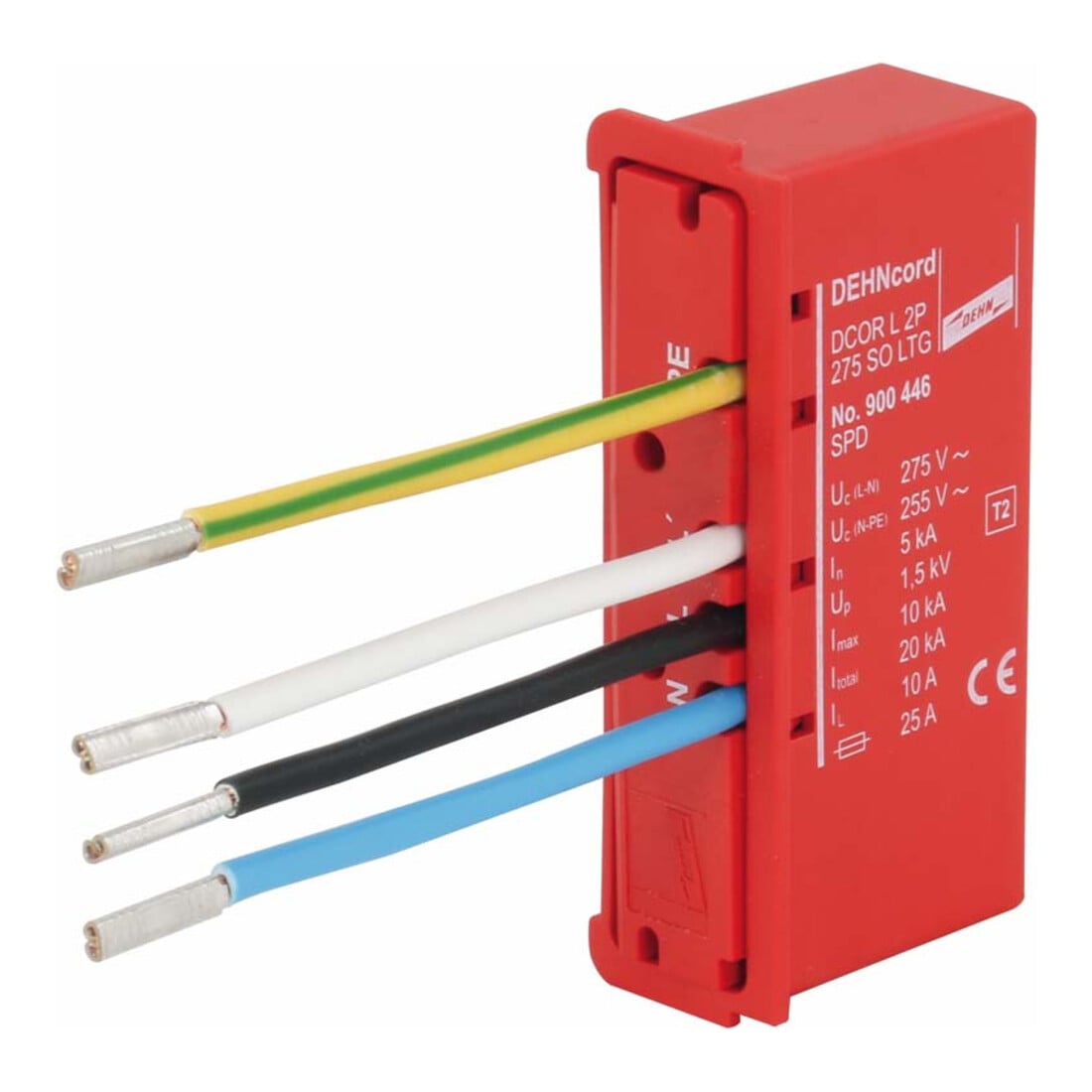 DEHN Überspannungsableiter Typ 2 DEHNcord, 2-p. DCOR L 2P 275 SO LTG