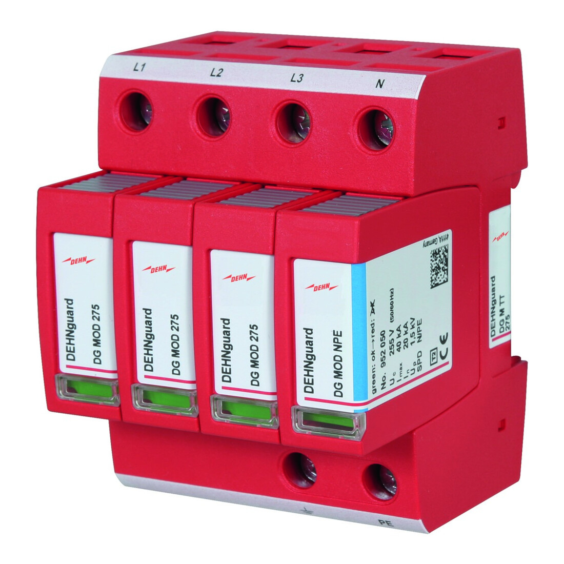 DEHN ÜS-Ableiter DEHNguard 230/400V,IP20,Typ2 DG M TT 275