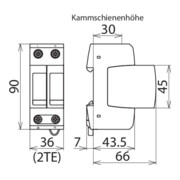 DEHN ÜS-Ableiter DEHNguard DG M TT 2P 275-4
