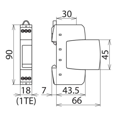 DEHN ÜS-Ableiter DEHNrail DR M 2P 255
