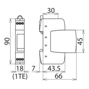 DEHN ÜS-Ableiter DEHNrail DR M 2P 30-4