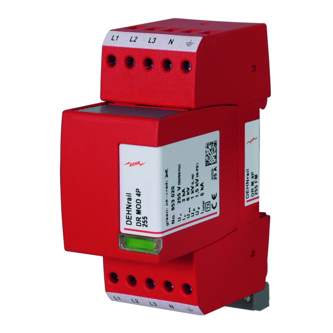 DEHN ÜS-Ableiter DEHNrail DR M 4P 255 FM