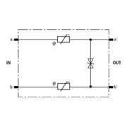 DEHN ÜS-Ableiter DEHNrapid LSA Schutzstecker DRL PD 180-4