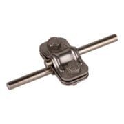 DEHN UNI-Connecteur de séparation NIRO avec plaque pour 2x Rd8-10 UTK 8.10 ZP V2A-1
