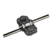 DEHN UNI-Connecteur de séparation NIRO avec plaque pour 2x Rd8-10 UTK 8.10 ZP V2A-2