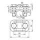 DEHN UNI-Connecteur de séparation St/tZn avec plaque pour Rd16/7-10 459 000