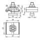 DEHN Uni-Erdungsklemme M8 Rd8-10mm+4-50qmm UEK810AQ450HKSM8V2A