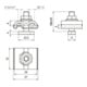DEHN Uni-Erdungsklemme M8 Rd8-10mm+4-50qmm UEK810AQ450HKSM8V2A