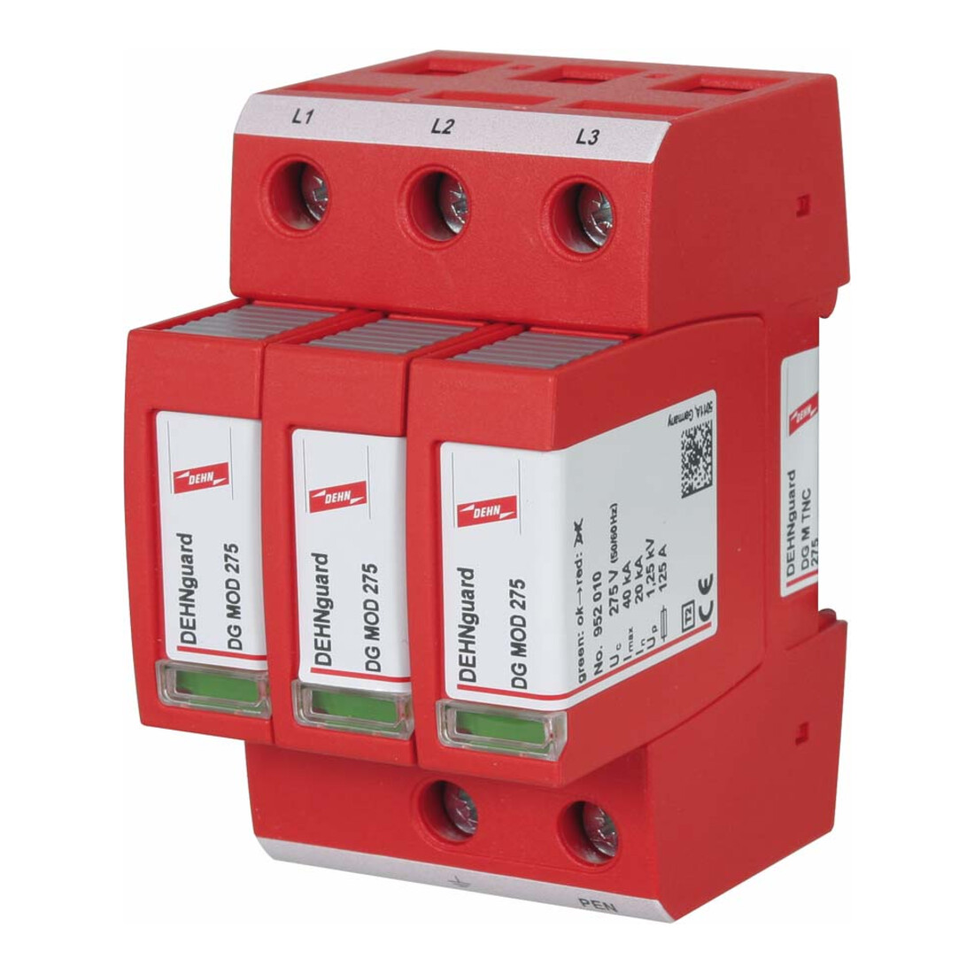 DEHN ÜS-parafoudre DEHNguard 230/400V, IP20, Type 2 DG M TNC 275