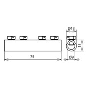 DEHN Verbindungsmuffe Cu f. Rd 8mm VM 8 SKM6X8-4