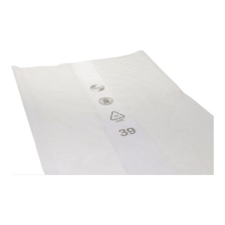 Deiss plastic zak f. afvalverzamelaar piepschuim 60 my 900/600x1800mm transparant 950 l