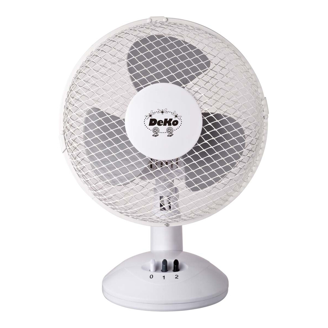 DeKo Tischventilator 23cm, 30W, osz. B 235 Stratos ws