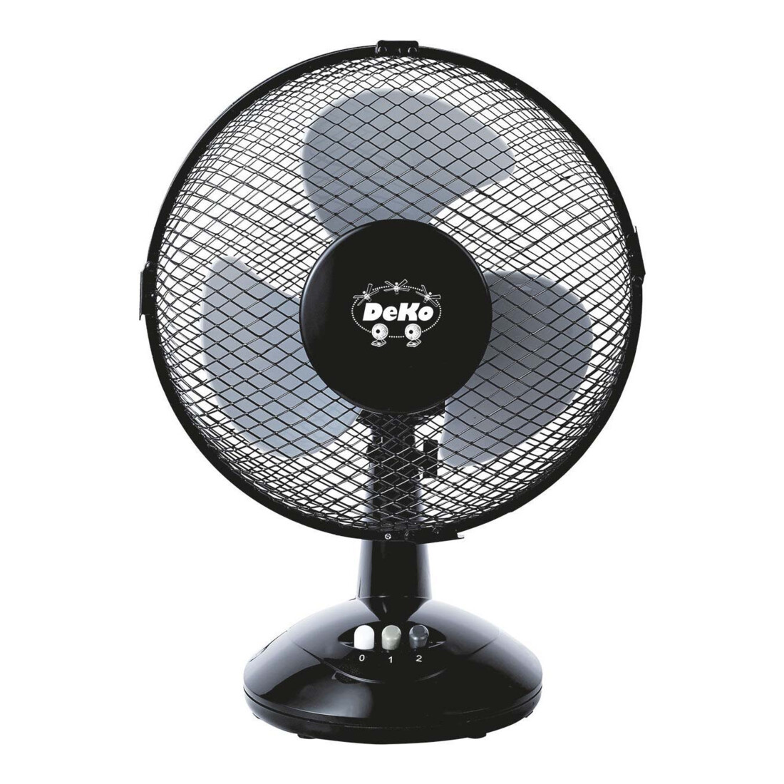 DeKo Tischventilator 23cm, 30W, osz. B 236 Stratos sw