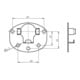 DELTA DORE Gegenlager Metall z. Anschrauben 4022-1