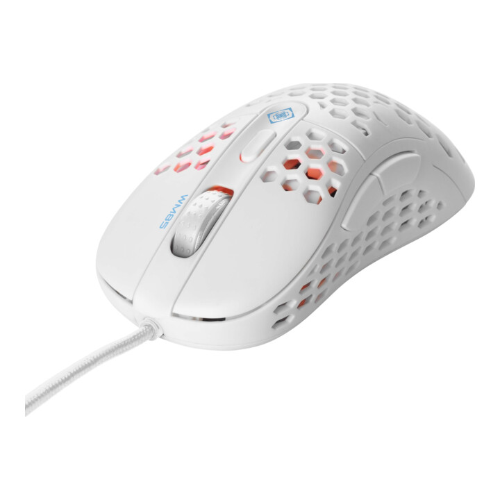 DELTACO GAMING Gaming Maus GAM-106-W RGB ultraleicht weiß