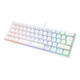 DELTACO GAMING Mini clavier gaming mécanique 60 % blanc GAM-075-W-DE
