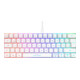 DELTACO GAMING Mini clavier gaming mécanique 60 % blanc GAM-075-W-DE