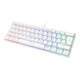 DELTACO GAMING Mini Gaming Tastatur GAM-075-W-DE mechanisch 60% weiß