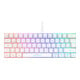 DELTACO GAMING Mini Gaming Tastatur GAM-075-W-DE mechanisch 60% weiß