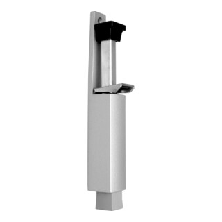 DENI ABT-Arrêt de porte avec bouton-poussoir, course 60 mm, 3837 blanc trafic revêtu