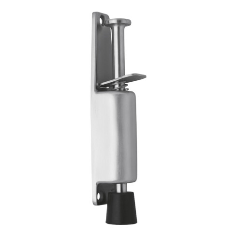 DENI ABT-Arrêt de porte avec bouton-poussoir Hauteur 40mm, 3833 acier inox mat