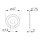 DENI Capuchon de protection WET pour judas de porte 3980, extérieur, Ø 47 mm MS chromé poli-3