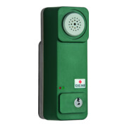 DENI EH-Gardien de porte préparé pour cylindre demi-profil vert laqué préalarme