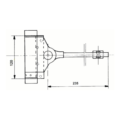 DENI Feder-Türschließer f. schwe. Türen 60kg ZN