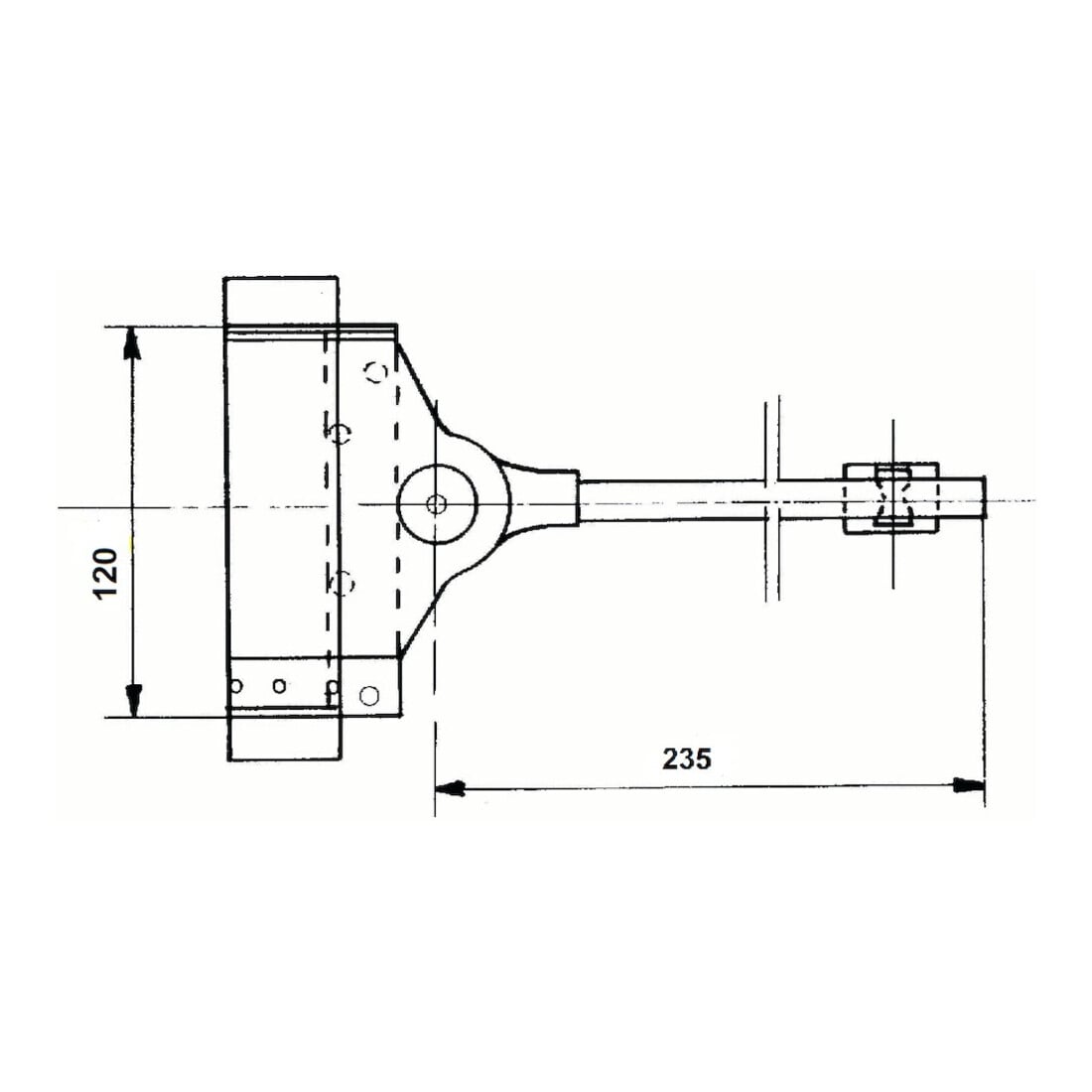 DENI Feder-Türschließer f. schwe. Türen 60kg ZN