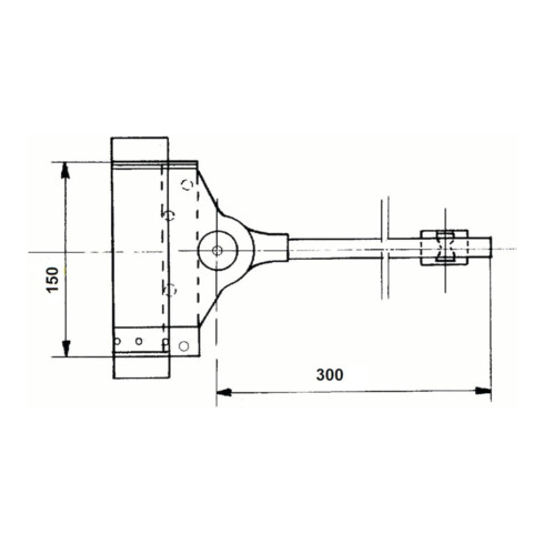 DENI Feder-Türschließer f. sehr schwe. Türen 80kg ZN