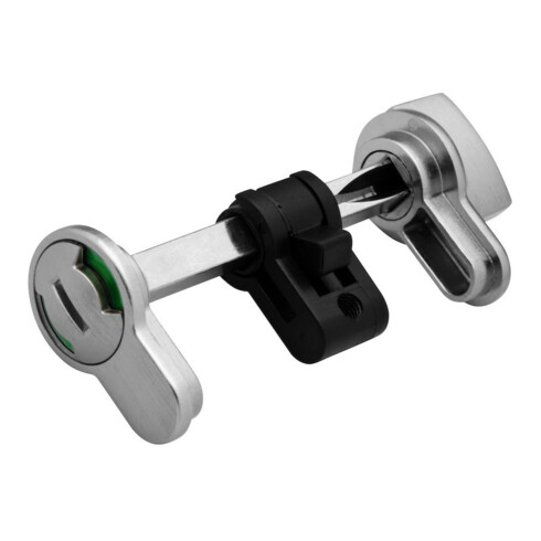 DENI Module WC serrure cylindre profil 3615 nickelé, rouge/vert