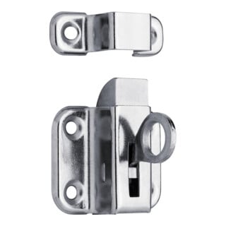DENI OL-Schnäpper 7111, mit Schlaufe z.Anschrauben,B51mm,H40mm Stahl verchromt