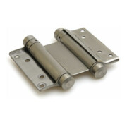 DENI Paumelle pivotante 3982, pivotante des deux côtés, taille 29/75mm, TS 18-25 acier inox mat